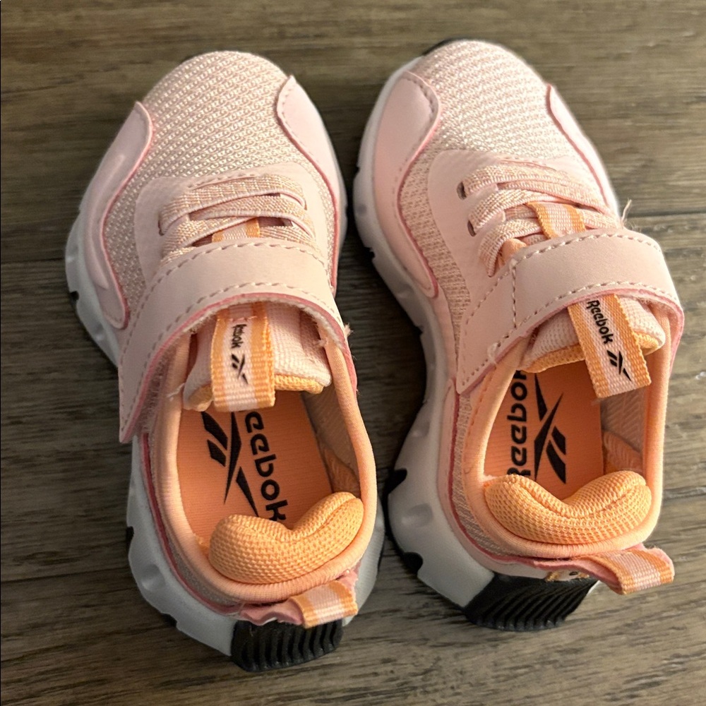 NIB [Reebok] Zig Dynamica Toddler Athletic Shoes in Frosted Berry Peach Kids 5 - Picture 7 of 14